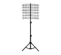 Supporto per extension per capelli regolabile in altezza con 120 mollette, regolabile in altezza, con strumenti per intrecciare i capelli