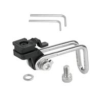 Supporto per fanale da forcella per bicicletta, base di supporto anteriore, struttura di posizionamento regolabile, aspetto sottile, forte componente di fissaggio, illuminazione affidabile
