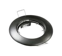 Supporto per faretto GU10 da incasso ?80mm nero- 3 PEZZI