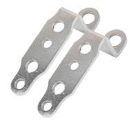 Supporto per fari per moto, universale, per modifica scooter elettrico, specchietto retrovisore, faretto in lega di alluminio faro per lampadina Staffe Supporto Faretti(2pcs Silver)