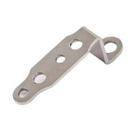 Supporto per fari per moto, universale, per modifica scooter, specchietto retrovisore, supporto di estensione in lega di alluminio supporto adattatore(1pcs Silver)