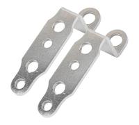 Supporto per fari per moto, universale, per modifica scooter, specchietto retrovisore, supporto di estensione in lega di alluminio Staffe Supporto Faretti supporto adattatore(2pcs Silver)