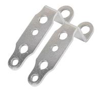 Supporto per faro anteriore in acciaio inossidabile da 1/2 pezzi, multiuso, per moto, specchietto retrovisore e fari faro per lampadina Staffe Supporto Faretti(2Pcs Silver)