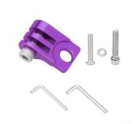 Supporto per faro per biciclette Brompton, si installa sulla giunzione dello stelo del manubrio, mantiene la piena capacità di piegatura e stabilità (viola)