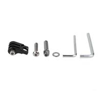 Supporto per faro per biciclette Brompton, si installa sulla giunzione dello stelo del manubrio mantiene la piena capacità di piegatura e stabilità (nero)