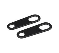 Supporto per faro per moto, 2 pezzi, specchietto retrovisore, lampada, faretto, morsetto di estensione, moto, scooter supporto adattatore(Black Straight)