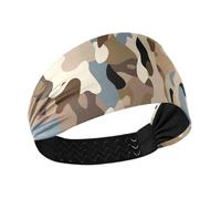 Supporto per fascia di raffreddamento retrò mimetico testa elastica per le donne per allenamenti yoga basket diadema para ni?as