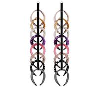 Supporto per fascia per bambine, design durevole, 2 pezzi, elastico da appendere, supporto da parete per esposizione di fascia per adolescenti, donne, studenti, organizzazione armadio e U