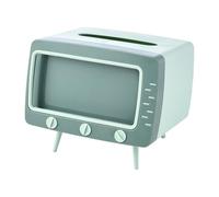 Supporto per fazzoletti per TV - Portatovaglioli dal design classico della TV, supporto per smartphone, utilità decorativa | concetto nostalgico di accessorio desktop