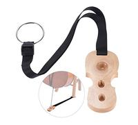 Supporto per fermaporta in legno duro, con 3 fori, antiscivolo, per violoncello (rovere naturale)