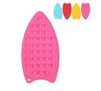 Supporto per Ferro da Stiro, Stuoia Stuoia del Silicone, Cuscinetto di Resto del Ferro del Silicone Multiuso per la Tavola da Stiro, Protezione Calda di Sicurezza Rilievo di Stiraturaantiscivolo(rosa)