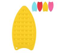 Supporto per Ferro da Stiro, Stuoia Stuoia del Silicone, Cuscinetto di Resto del Ferro Silicone Multiuso la Tavola da Stiro, Protezione Calda Sicurezza Rilievo Stiraturaantiscivolo(Yellow)
