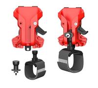 Supporto per fibbia a doppia vita per strumento elettrico Caratteristiche Blocco automatico e facile installazione Materiali ABS Clip da cintura altamente doppia serratura per utensili elettrici