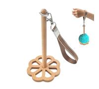 Supporto per filato da polso in legno massello, filatore per filati, misuratore di filati, cinturino da polso per uncinetto, appassionati di uncinetto, forniture per maglieria modernizzata per