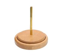 Supporto per Filato Legno, Strumenti per Maglieria, Accessori Uncinetto per Principianti, Supporto per Rocchetto Filo Cucito, Avvolgitore per Gomitoli