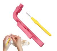Supporto per filo - Accessorio ergonomico per maglieria, manico per uncinetto e supporto per fili, per principianti, professionisti, maglieria, viaggi, relax, aula, lezioni d'arte, vacanze, hobby e
