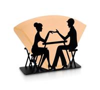 Supporto per Filtro da Caffè,Forreen Nero Portafiltro per Caffè,Elegante Porta Filtro da Caffè,Portatovaglioli in Ferro Decorazione da Tavolo,Soggiorno,Bar,Caffetteria,Hotel