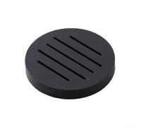 Supporto per filtro da caffè in silicone, supporto per schermo a disco per macchine da espresso, strumento di pulizia per barista e cattura terreni, nero