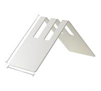 Supporto per filtro da caffè pieghevole salvaspazio in acciaio inox, compatibile con diverse dimensioni di carta filtrante conica, contiene fogli a griglia singola e doppia (coppia bianco latte)