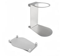 Supporto per filtro da caffè portatile in acciaio inox, design pieghevole per versare sopra la birra, compatibile con birrifici manuali e sistemi di caffè da viaggio