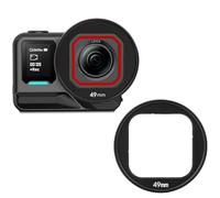 Supporto per filtro per Insta360 Ace Pro 2, supporto per filtro in metallo, telaio protettivo, supporto per filtri per obiettivo fotocamera Insta 360 Ace Pro/Pro 2 accessori (49 mm)