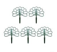 Supporto per fiori da 5 pezzi con design a pavone che offre un supporto stabile per le piante e un migliore controllo della crescita per uso interno ed esterno
