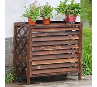Supporto Per Fiori Da Esterno, Copertura Condizionatore Esterno In Legno, Copri Climatizzatore Decorative Griglia Condizionatori, Coperture Per Climatizzatori, Copertura Per Pompa Di Calore (Size : 1