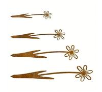 Supporto per fiori in metallo sentimentale per giardino natalizio arte contenitore in metallo palo per migliorare prati forte uso esterno percorsi artistici da giardino marcatori pali