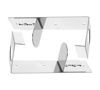 Supporto per Flacone Sapone da Parete in Acciaio Inox Argento