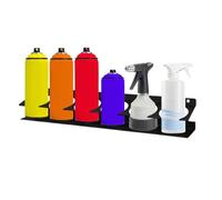 Supporto per flacone spray - 6 fessure Ripiano per barattoli per auto montato a parete, scaffale organizer per bottiglie spray Lattine di stoccaggio degli utensili per officina