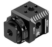 Supporto per flash per fotocamera con 3 connettori per scarpe fredde per microfoni e accessori di illuminazione