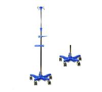 Supporto per flebo portatile con ruote e 4 ganci, altezza regolabile da 43 a 79 pollici, asta per flebo per uso ospedaliero e domiciliare.