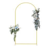 Supporto per fondale di nozze - Cornice in metallo a palloncino, cornice in metallo per matrimonio | Gold Arch per la cerimonia di nozze, decorazioni per feste, teló