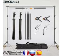 Supporto per fondale Studio fotografico Video Supporto per sfondo Kit di sistema di supporto per fondale Kit di luci per cornice per mensola per studio fotografico