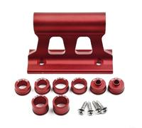Supporto per forcella della bici in alluminio con attacco a sgancio rapido, compatibile con modelli da 5 x 100 mm/12 x 100 mm/15 x 100 mm/15 x 110 mm (rosso)