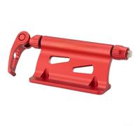 Supporto per forcella della bici per auto e SUV, supporto a sgancio rapido, staffa in lega di alluminio, rack portatile per mountain bike e bici da strada, resistente ai graffi, nero (rosso)