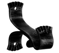 Supporto per forgiatura, Diametro 20 mm, Colore Nero, Set di 2 Pezzi, Ideale per supportare strutture Interne ed Esterne.