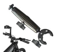 Supporto Per Fotocamera A Morsetto Doppia testa antiscivolo per impieghi | Morsetto A Granchio Da Manubrio Con Fotocamera Per Studio, Garage, Pista, Strada, E Autostrada