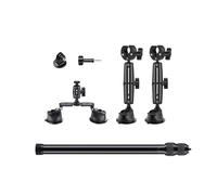 Supporto per fotocamera a ventosa con rotazione a 360 ° per veicoli per fotocamere 360 con estensione lunga 47.2innch selfie stick