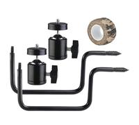 Supporto per fotocamera ad albero - Set di staffe in metallo resistente per monitoraggio dei sentieri della fauna selvatica, supporto stabile per fotocamera da esterno per parete, albero