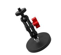 Supporto per fotocamera con doppio 360 gradi, colore rosso | Braccio con giunto sferico per dispositivi filettati