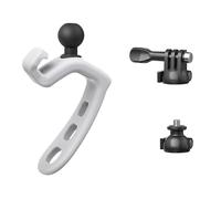 Supporto per fotocamera con supporto per cinghia elastica, ammortizzante per ciclismo, alpinismo, compatibile con la maggior parte delle action