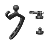 Supporto per fotocamera con supporto per cinghia elastica, ammortizzante per ciclismo, alpinismo, compatibile con la maggior parte delle action