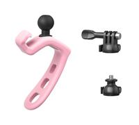 Supporto per fotocamera con supporto per cinghia elastica, ammortizzante per ciclismo, alpinismo, compatibile con la maggior parte delle action