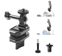 Supporto per fotocamera da parabrezza per moto, compatibile con Insta360 X5 | Moto, in lega di alluminio, per parabrezza regolabile, antiscivolo, supporto per action camera, adattatore POV Vlog