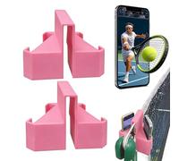 Supporto per fotocamera da tennis, rete da tennis, supporto per telefono per pickleball, supporto per smartphone, per recinto da campo da paddle, fissaggio sicuro a clip per analisi delle partite e