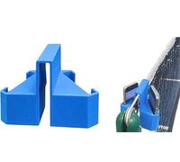 Supporto per fotocamera da tennis - Supporto per telefono a due prospettive per rete e recinzione, supporto per rete da tennis per registrazione partite e live streaming, per giocatori di tennis (blu)