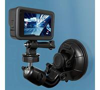 Supporto per fotocamera d'azione con ventosa per parabrezza, adattatore per treppiede, compatibile con GoPro Hero 11, 10, 9, 8, 7, 6, AKASO EK7000, Brave 4, Dragon Touch, OSMO Action, Insta360 X3 X2 -