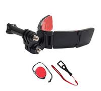 Supporto per fotocamera del casco: supporto per gancio, adattatore | flessibile, display regolabile senza sforzo | Kit di montaggio Action Cam per Motociclo Sci Sport Adventure Registrazione