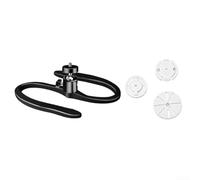Supporto per fotocamera in silicone per Tapo C220 C201 senza danni (nero) | Impugnatura senza danni, cuscinetti in silicone per evitare graffi, presa sicura per C201 C202, facile regolazione